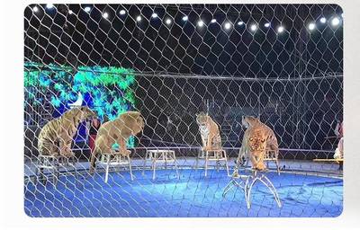 馬戲團柔性防護網(wǎng) 馬戲團安全圍欄網(wǎng)工廠定制